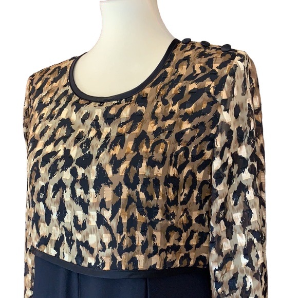Vintage 80's Jeffrey & Dara Animal Print Wide Leg Jumpsuit - Picture 2 of 16